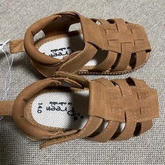 サンダル　茶　14cm 未使用の画像