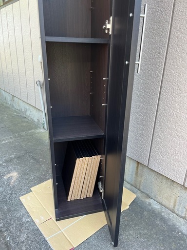 ミラー付き　おしゃれシューズラック