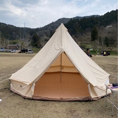 大型ベル型テントグランドシート付きの画像