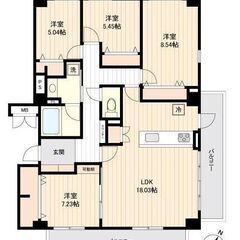 💞西谷駅徒歩6分💞96㎡の広々ファミリータイプ4LDK💞5…
