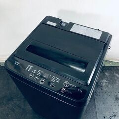 ID:sc12709 RORO 洗濯機 一人暮らし 中古 2024年製 全自動洗濯機 5.5kg ブラック 送風 乾燥機能付き YWM-T55LK  【リユース品：状態C】【送料無料】【設置費用無料】