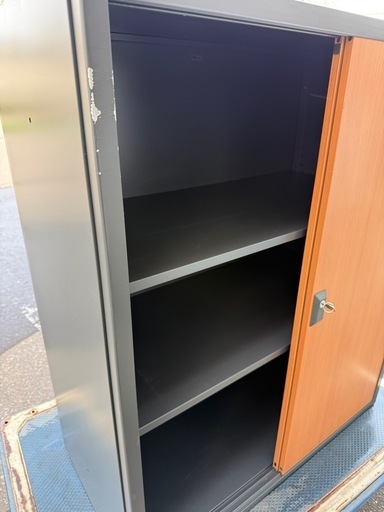 美原店　鍵付き JOIFA 304 イナバ製作所　書庫　書棚　ロータイプ