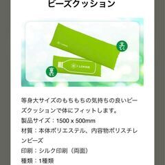 【非売品・新品・未使用品】コカ・コーラ コークオン いろはす やすらぎビーズクッション 当選品の画像