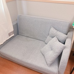 半額以下⭐︎3wayソファベッドグレークッション付