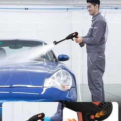 【新品未使用】高圧洗浄機 コードレス 充電式 8MPa圧力 20000mAh 噴射距離10Mの画像