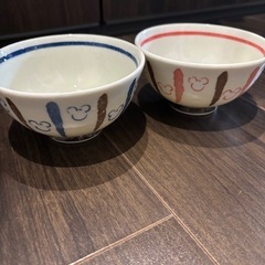 ディズニーランド　ペアお茶碗