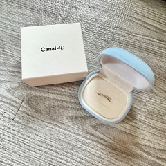 Canal４℃ シルバーピンキーリング ハーフエタニティ