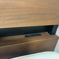 ニトリ NITORI セミダブル マットレス Nスリープ&木製ヘッドボードの画像