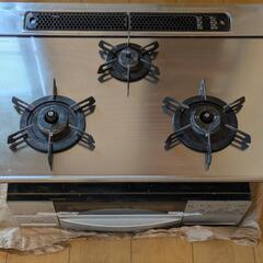 【設置工事も】都市ガス用ガラストップ高機能ビルトインガスコンロ