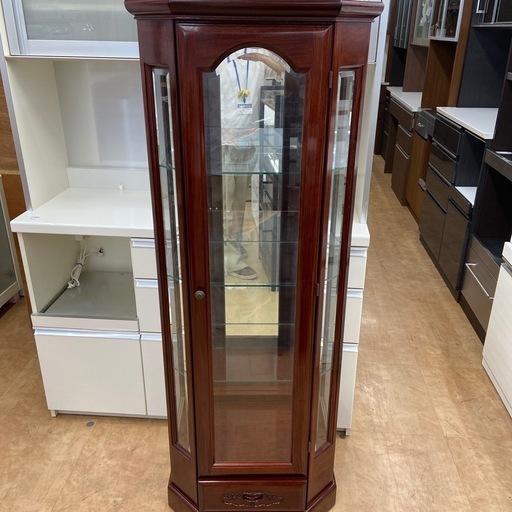 アンティークガラスショーケース1枚扉