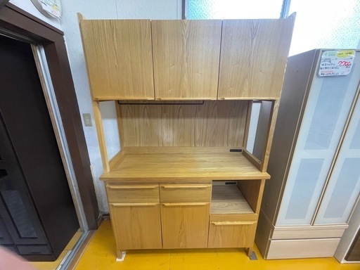 【リサイクルサービス八光】幅120㎝　ウニコ　クラリス　キッチンボード　2口コンセント付き