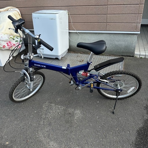 未使用　折りたたみ自転車　SHIMANO　6段ギア　サスペンション付き