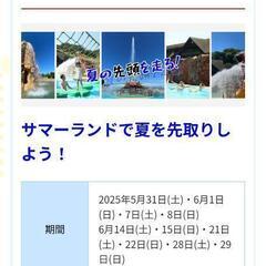 サマーランドの流れるプールに行きませんか。男女募集