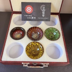 中国製 湯呑みセット 専用箱付き