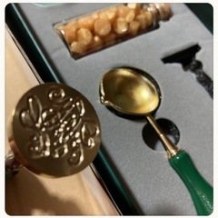 ꒰未使用꒱銅製 アンティーク調シーリング ワックス スタンプセットヴィンテージ風の画像
