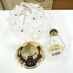 キシマ ブーケ ペンダントライト 1灯 GEM-6510R 2005年製 シーリングライト ミニシャンデリア 照明 フラワー 札幌市東区 新道東店の画像