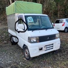 三菱キャリー幌付き軽トラ　車検2年付き