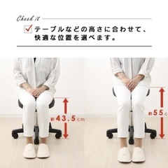 美原店　新品　椅子 エステスツール キャスター付 ESL-555 ブラックの画像