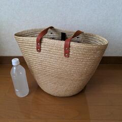籐製？大きな編みバック