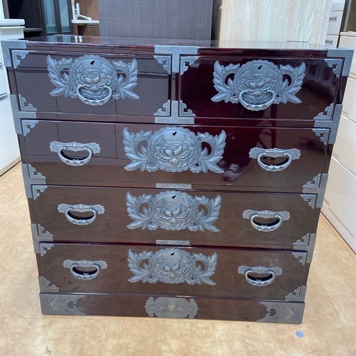 関東限定送料込　完全姫系　イタリア製アンティーク家具　四段　小箪笥 関東限定送料込 完全姫系 イタリア製アンティーク家具 四段 小