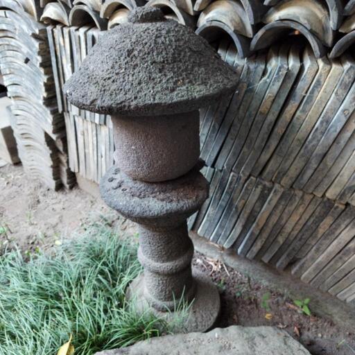 古い石灯籠高さ約92cm小ぶり信州新町から (catsu) 善光寺下の
