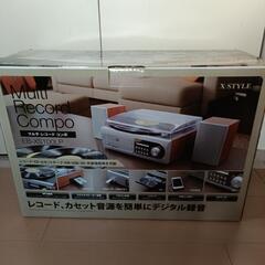 【無料】レコード コンポ　ただし壊れています