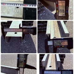 C形鋼　リップ溝形鋼 cチャンネル　メッキ　鋼材　鉄製　長さ約2490mm 厚さ約1.8mm 在庫50本　バラ売り　1本からの画像