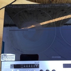 アイリスオーヤマ　2口IHコンロ　IHK-W12SP-B 100v 1400w 2020年製の画像