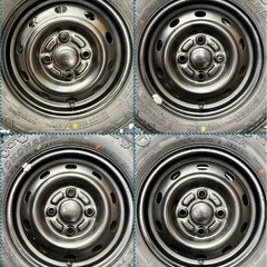 ㊶軽トラ・箱バン用の新品ゴツゴツタイヤと中古塗装品テッチン