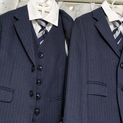 キッズ！ ストライプ フォーマルスーツ【2組 size120】の画像