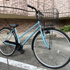 サイクルベースあさひ　27インチ　シティサイクル ブルー　シングル