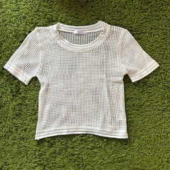 【定価約2000円程】ミニミニストア　メッシュサマーニット レディース半袖夏服の画像