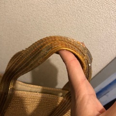カゴバック　ゴールドの画像