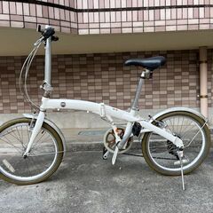 ☆★25％OFF☆★【メンテナンス済みです】FIAT（フィアット） 　20インチ　ミニベロ　折りたたみ自転車　ホワイト　鹿児島市の画像