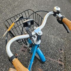 リサイクルショップどりーむ天保山店　No244　自転車　子供用　練習用にオススメ♪　補助輪付き　※スタンドは付属してません　エコチャリNo21468Uの画像