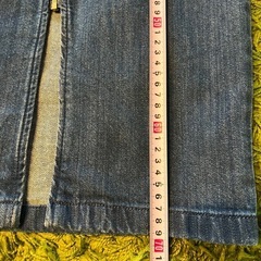 🌸500円商品✖️3点で1000円 に❣️ 　GU デニムフロントジップタイトスカートの画像