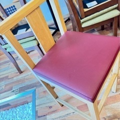 4脚 和風 カウンター椅子 の画像
