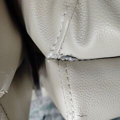 ニトリ　Nビリーバ　本革2人掛け両側電動リクライニングソファ ベージュ『中古良品』の画像