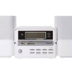 スマホ スピーカーとしても使えるCD システムコンポーネントの画像