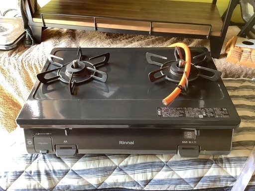 【リサイクルサービス八光】2020年製　リンナイ　2口ガステーブル グリル無し プロパンガス用 右強火力 RT64-2H6S-R/LPG
