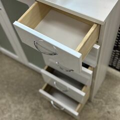 ニトリ 家具 収納 キッチン 食器棚 ホワイト カウンター下 リサイクルショップ札幌 買取本舗 平岸店の画像