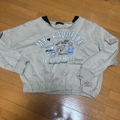 キッズ150cm  ショート丈トレーナー