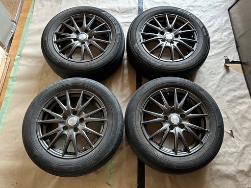 ミニバンに　weds VELVA 16x6.5J +53 PCD114.3 5穴 ヨコハマ ECOS 205/60R16 4本セット