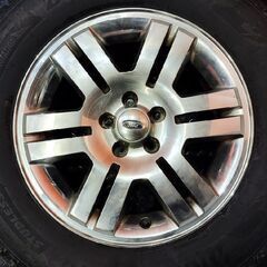 【BS BLIZZAK DM-V3 265/60R18】スタッドレス【Ford エクスプローラー 純正ホイール 18インチ 7.5J5HPCD114.3+44】バリ溝 希少　(KTO364)の画像