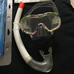 1回使用のみ　ジュニア　シュノーケル　スノーケル　花柄の画像