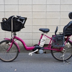  {受付中}🔴⭐️超特価⭐🔴電動自転車 パナソニック ギュット 中古 子供乗せ アシスト 050104の画像