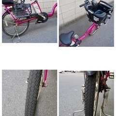  {受付中}🔴⭐️超特価⭐🔴電動自転車 パナソニック ギュット 中古 子供乗せ アシスト 050104の画像