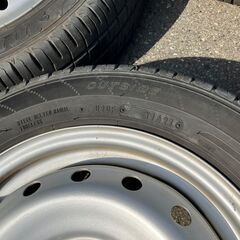 HONDA　ライフ純正13インチスチールホイール・タイヤ4本セットの画像