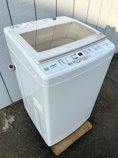 □アクア 2022年製 7.0kg 全自動洗濯機□AQUA AQW-V7E9 2～3人用