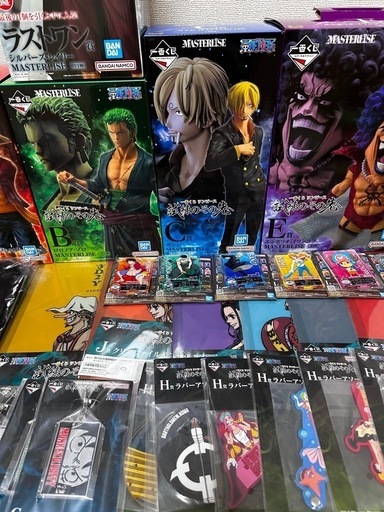 ワンピース一番くじA賞B賞C賞E賞F賞ラストワン賞下位賞